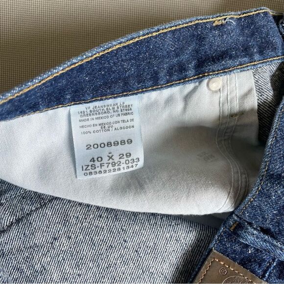 Lee Regular Fit Old School Vintage Denim Jeans Men’s Size 40x29 - Picture 4 of 10